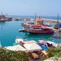 Marina and Kyrenia Castle (16th c.), North Cyprus Royalty Free Stock Photo