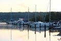 Marina on Lake Cayuga Royalty Free Stock Photo