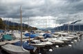 Marina on Lake Geneva Royalty Free Stock Photo