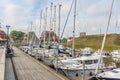 Marina with leisure boats Castle Harbour Klaipeda