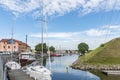 Marina with leisure boats Castle Harbour Klaipeda