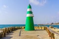 Marina Lighthouse, in Tel-Aviv Royalty Free Stock Photo