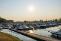 The Marina of Longueuil, Quebec, Canada. Royalty Free Stock Photo