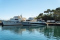 Marina in the Mallorcan town of Portopetro Royalty Free Stock Photo