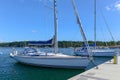 Nynashamn is a modern, hospitable yacht harbor that invites sailors Royalty Free Stock Photo