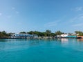 The marina in N. Bimini in the Bahamas Royalty Free Stock Photo