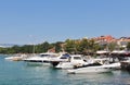 The marina in Njivice, Croatia