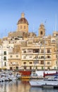 Marina in old town of valetta malta