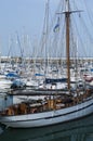 Marina packed with sailing boats on the Atlantic French coast Royalty Free Stock Photo