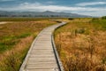 The Marina Peninsula Trail at Morro Bay State Park. Boardwalk Goes Through the Estuary and an Elfin Forest near the Harbor, Califo