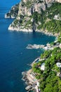 Marina Piccola, Island Capri, Gulf of Naples, Italy, Europe Royalty Free Stock Photo