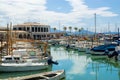 Marina, Port De Pollensa, Majorca, Spain. Royalty Free Stock Photo