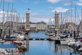 The Marina Port in Deauville, Normandy, France Royalty Free Stock Photo