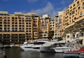 Marina Portomaso in the Town St. Julians on the Island Malta