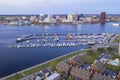 Marina in Portsmouth across from Norfolk Virginia Downtown