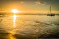 1770 marina in Queensland at sunset in Australia Royalty Free Stock Photo