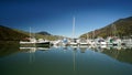 The marina at Havelock, Marlborough Sounds, New Zealand