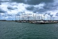 Marina in San Benedetto del Tronto, Ascoli Piceno, Marche, before the thunderstorm