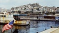 Rusty Boat Anchoredin Piraeus Harbor, Greeece, ca1969