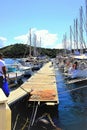 Marina, Skiathos Town, Greece. Royalty Free Stock Photo