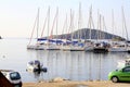 Marina, Skiathos town, Greece. Royalty Free Stock Photo