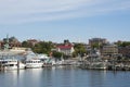 Marina and Skyline of Burlington Vermont from Lake Champlain Royalty Free Stock Photo