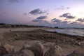 Marina sunset Ashkelon Israel.