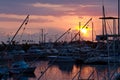 Marina Sunset on the Big Island Royalty Free Stock Photo