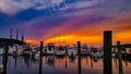 Marina Sunset Royalty Free Stock Photo