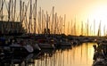 Marina Sunset Royalty Free Stock Photo