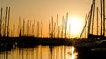 Marina Sunset Royalty Free Stock Photo