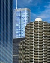 Marina Towers abstract downtown Chicago