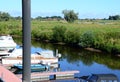 Marina in the Town Hitzacker at the River Elbe, Lower Saxony Royalty Free Stock Photo