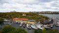 Marina view, Stockholm Royalty Free Stock Photo