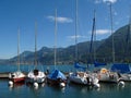 Marina in Villeneuve, Switzerland