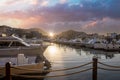 Marina and yacht club area in Cabo San Lucas, Los Cabos, a departure point for cruises, marlin fishing and lancha boats