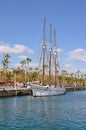 Marina with yachts in Barcelona, Spain