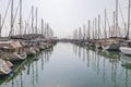 Marina with yachts in Herzliya Royalty Free Stock Photo