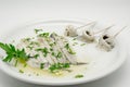 Marinated anchovies in vinegar and olive oil