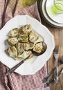 Marinated Baby Artichokes. Royalty Free Stock Photo