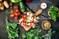 Marinated BBQ meat Royalty Free Stock Photo