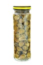 Marinated capers isolated