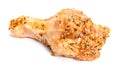Marinated chicken wing drumette on white background Royalty Free Stock Photo