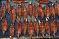 Marinated fish drying