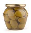 Olives in a glass jar