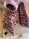 Marinated grilled pare ribs