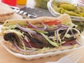 Marinated Lamb Kebab In A Pitta Bread Royalty Free Stock Photo