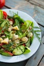 Mushroom salad home-style Royalty Free Stock Photo