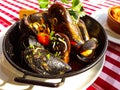 Mussels with marinara sauce