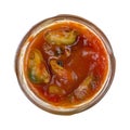 Marinated Mussels In Jar Top View